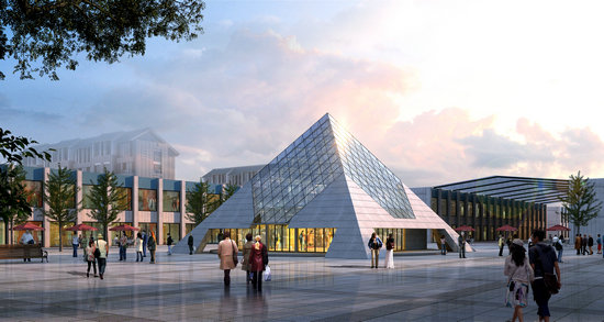 临湘金字塔网架